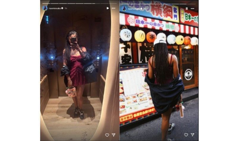 Screenshots of Naomi Osaka&#039;s Instagram stories | Source: IG/naomiosaka