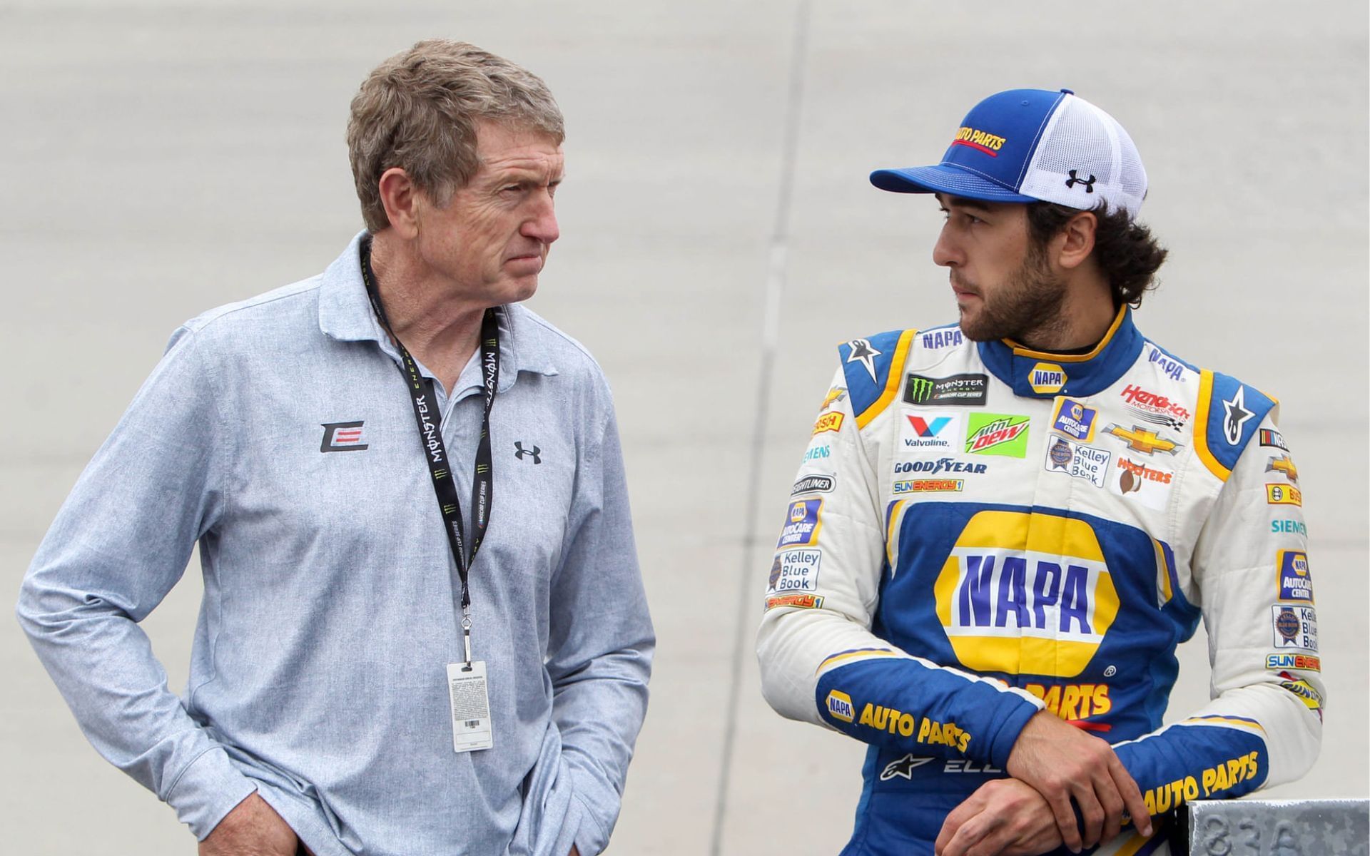 Bill Elliott (L) and Chase Elliott (R)