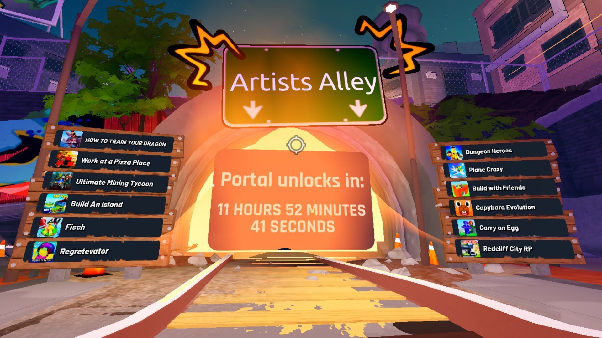 The Artists Alley (Image via Roblox)