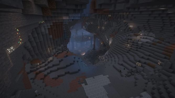 What is a cheese cave in Minecraft?