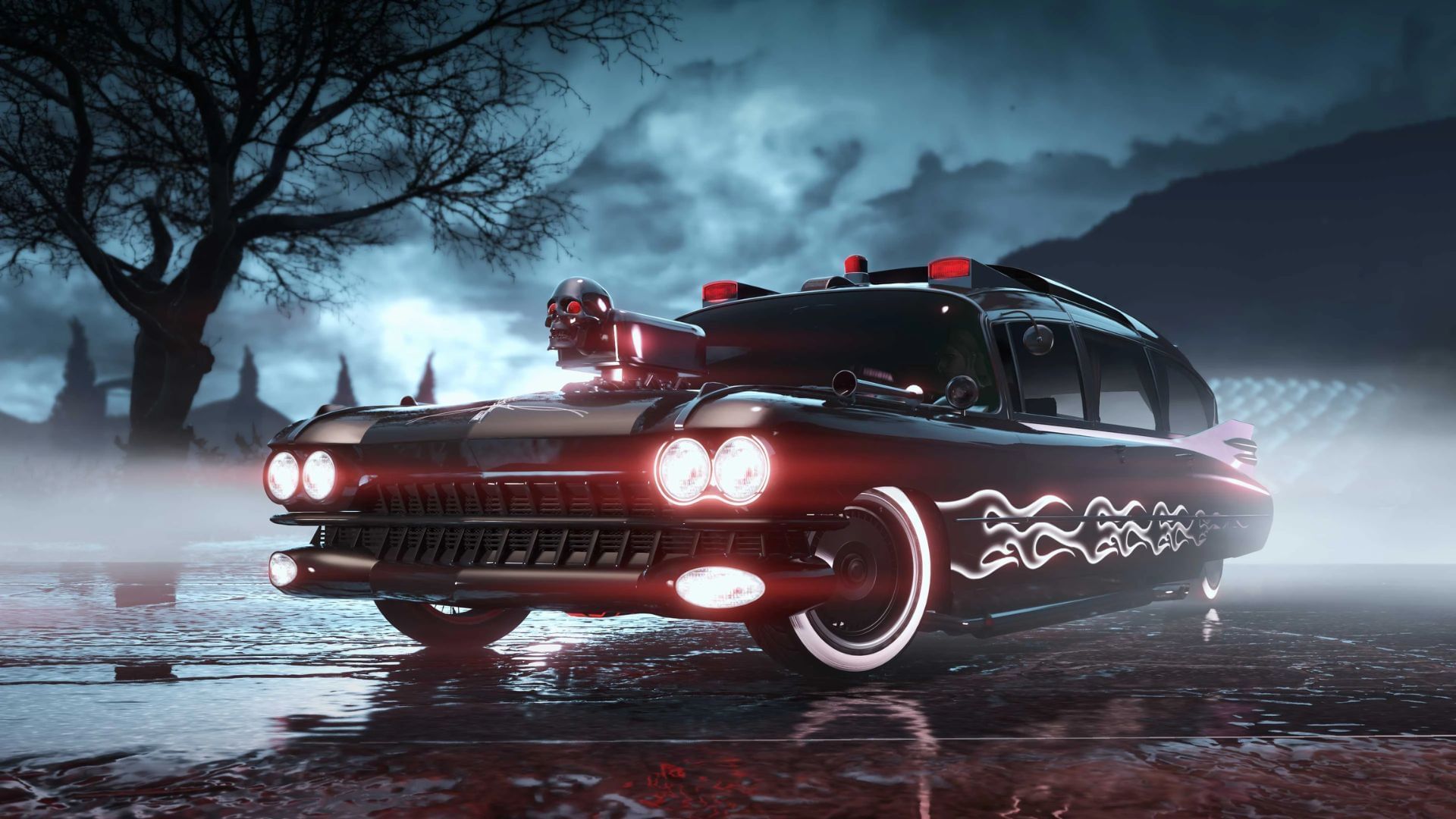 Although always available to buy, the Brigham has some limited-time Halloween-themed liveries and modifications (Image via Rockstar Games)