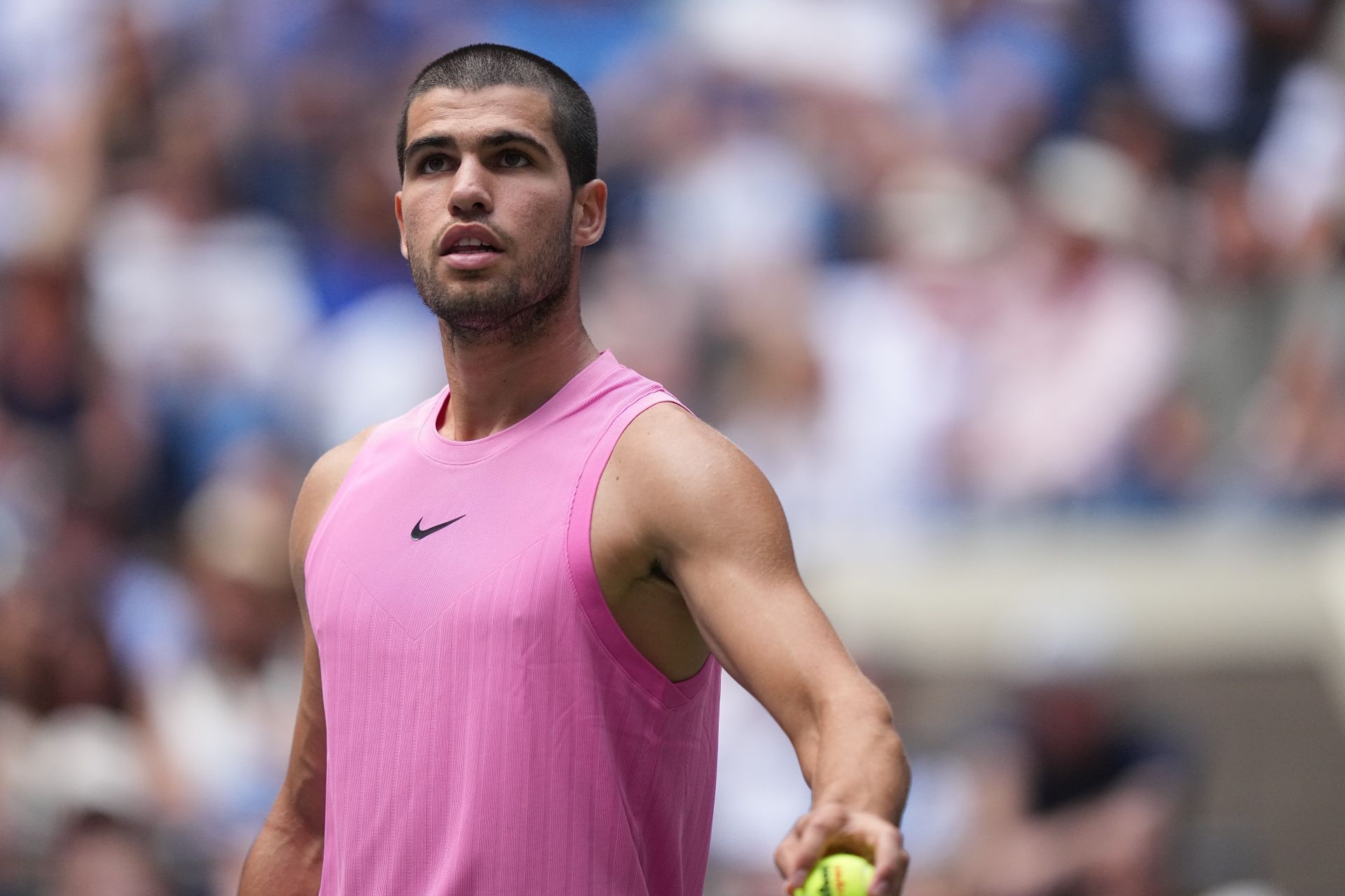 Carlos Alcaraz pictured at the 2025 US Open | Image Source: Getty