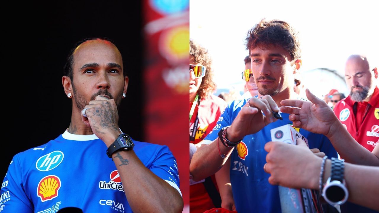 Fans enraged as Ferrari opt against using Lewis Hamilton to give Charles Leclerc a tow during qualifying for the Italian GP [Images via Getty]