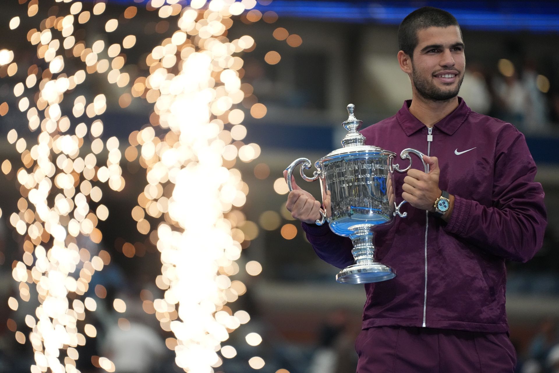 Alcaraz at the 2025 US Open (Image Source: Getty)