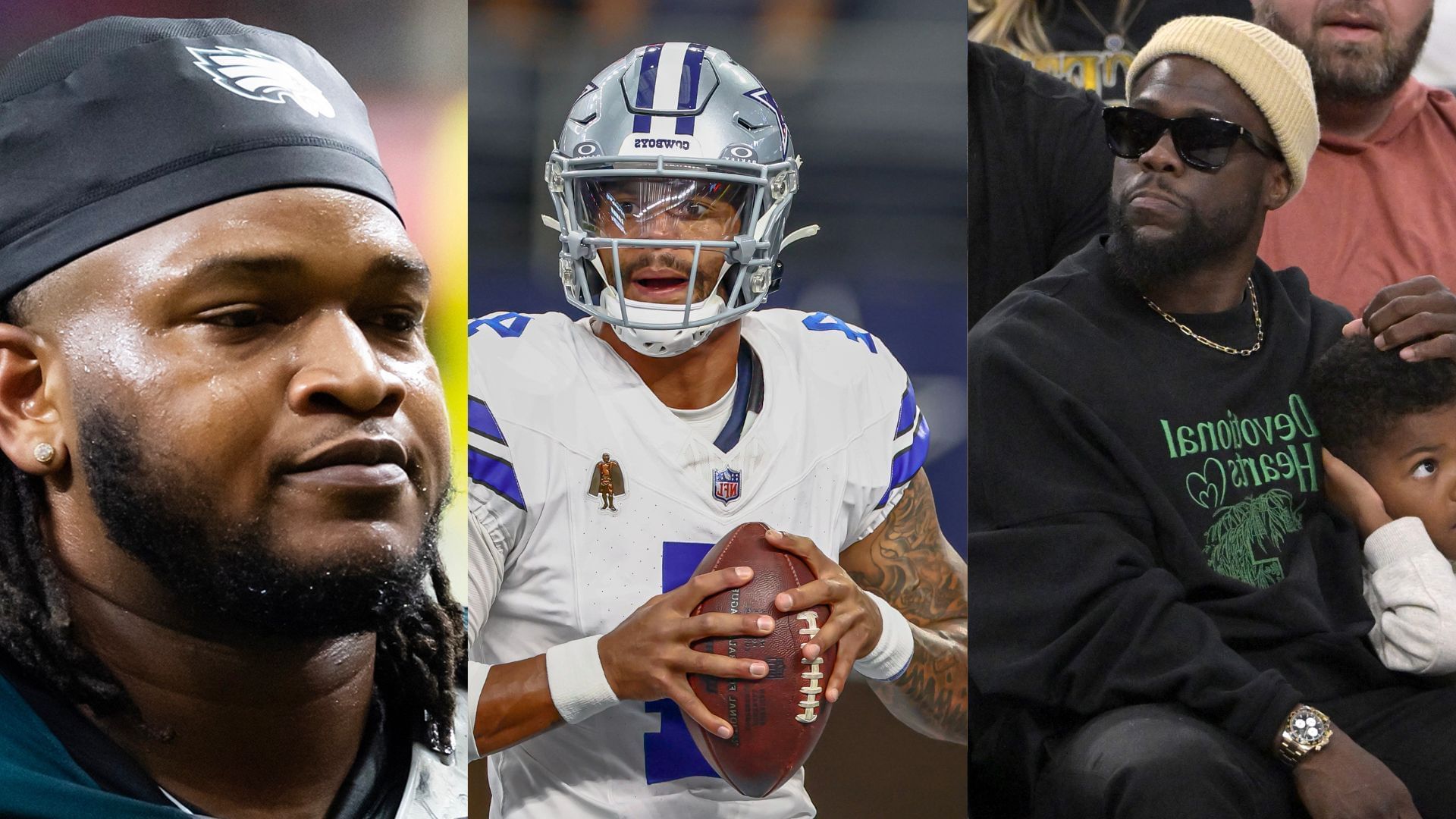 Kevin Hart  x Jalen Carter x Dak Prescott