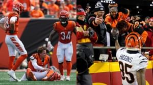 Tee Higgins' mom drops 1-word reaction as Joe Burrow heads to lockers, unable to walk after taking a sack vs Jaguars