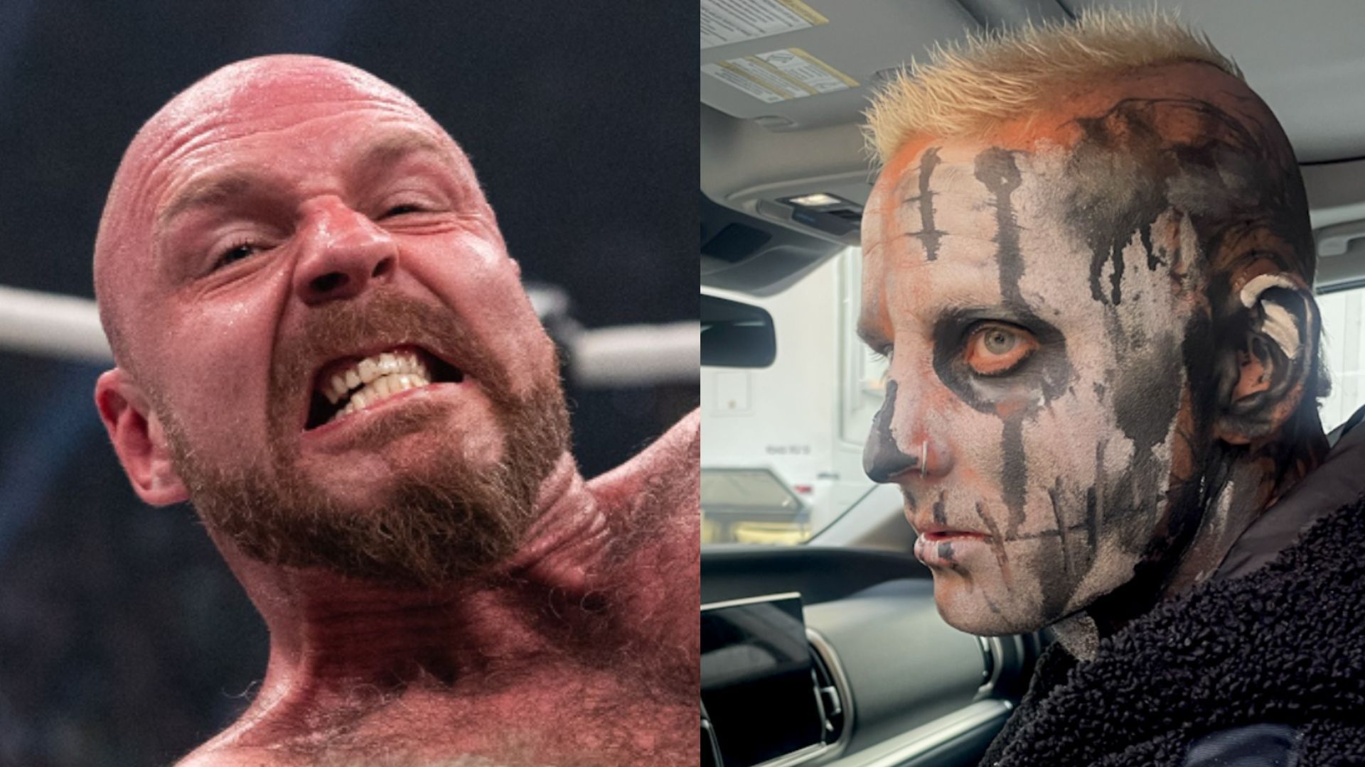 Jon Moxley (left) and Darby Allin (right) (Images via AEW Facebook) 