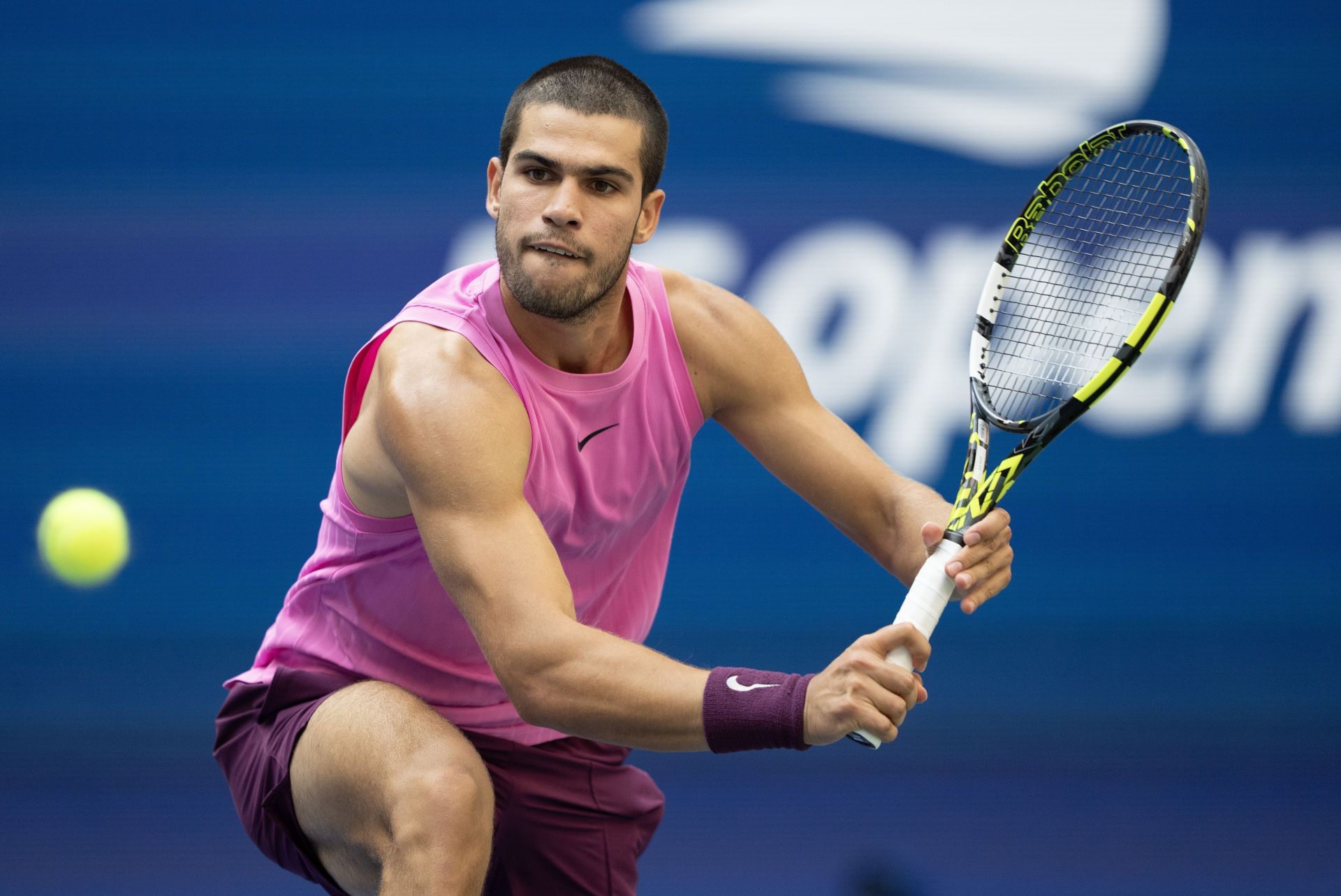 Carlos Alcaraz at the 2025 US Open (Source: Getty)
