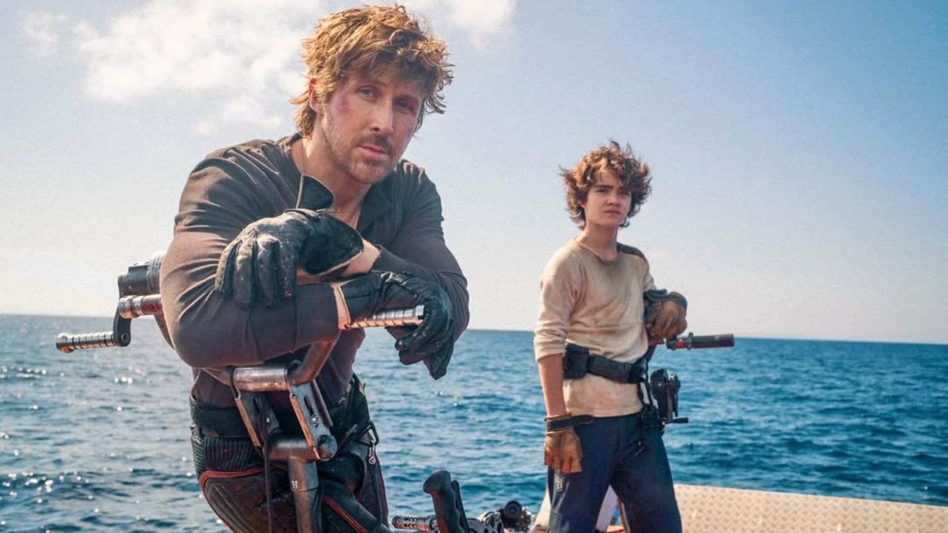 Levy shares first on-set look at Star Wars: Starfighter with Ryan Gosling and Flynn Gray during sea shoot off Sardinia. (Image via Shawn Levy/Instagram)