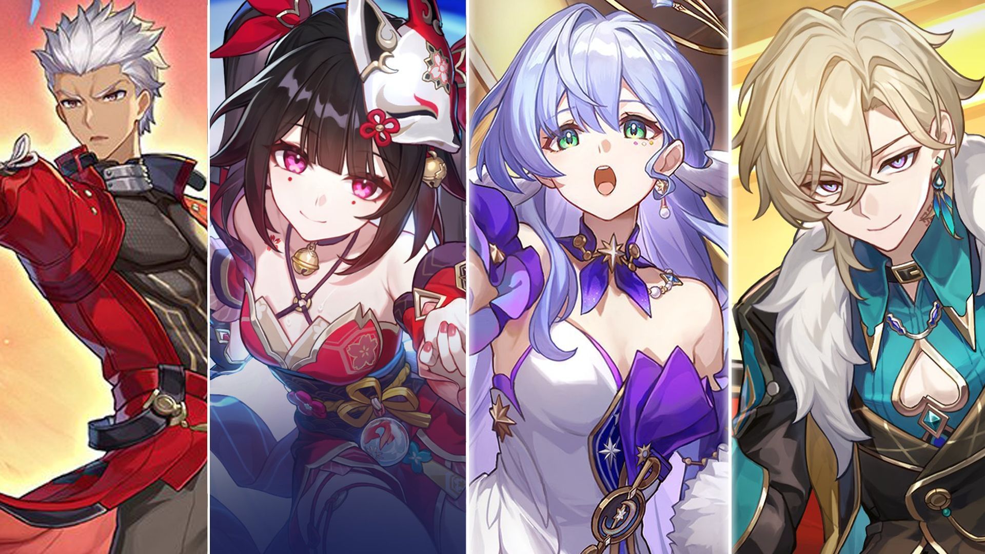 Archer, Sparkle, Robin, Aventurine (Image via Sportskeeda Gaming/HoYoverse)