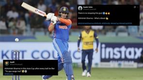 " Eat. Sleep. Score Fifty. Repeat. " - Fans in awe as Abhishek Sharma slams third consecutive fifty in IND vs SL Asia Cup 2025 Super 4 clash