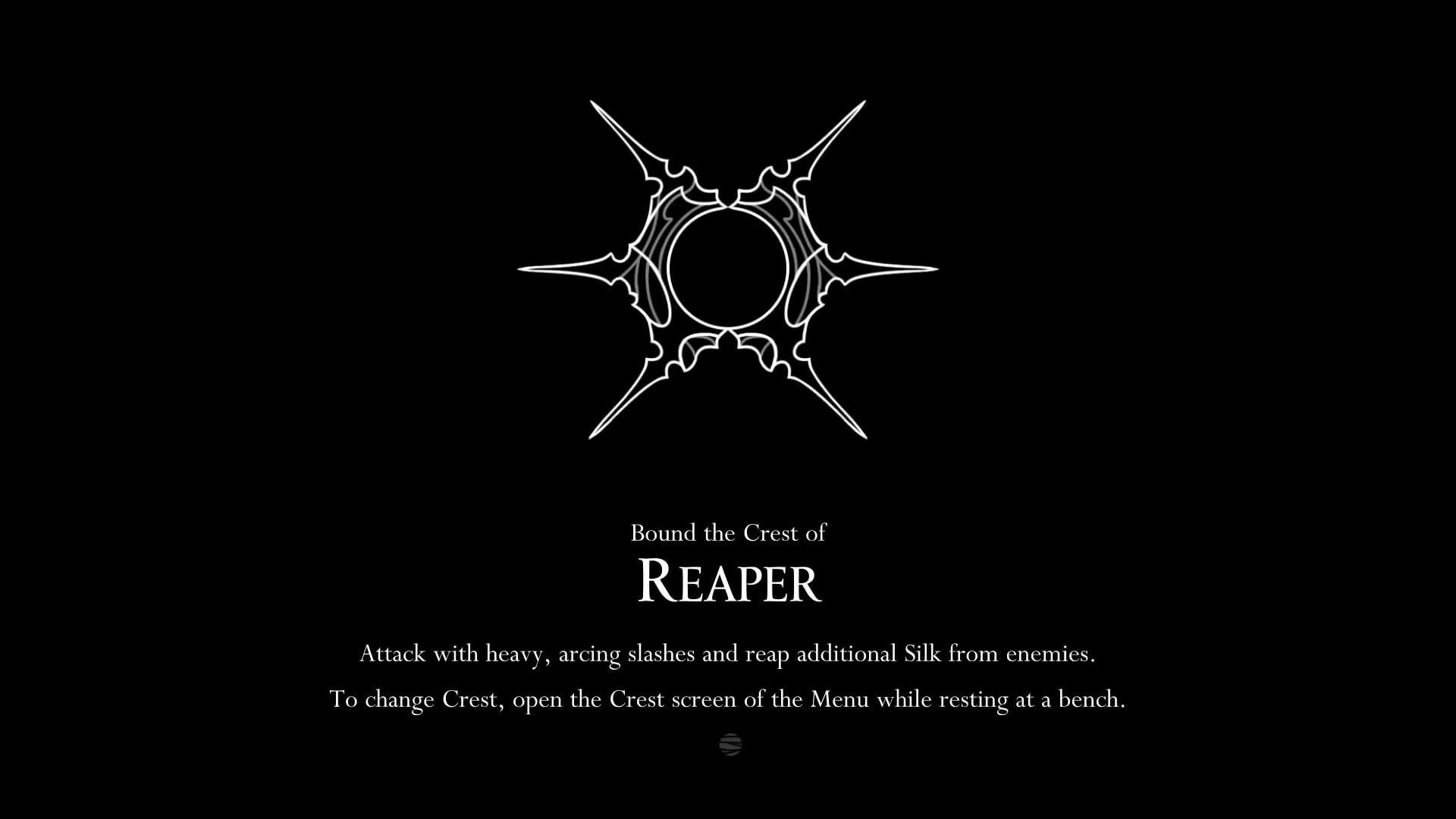 Crest in Hollow Knight Silksong  (Image via Team Cherry)