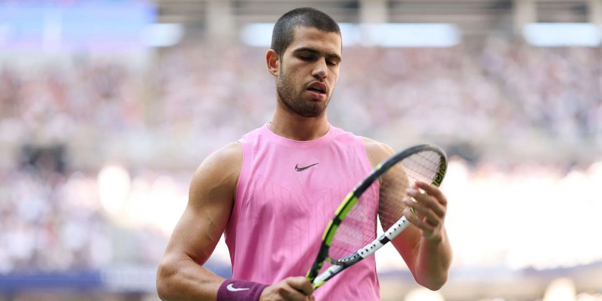 Carlos Alcaraz at the 2025 US Open (Source: Getty)
