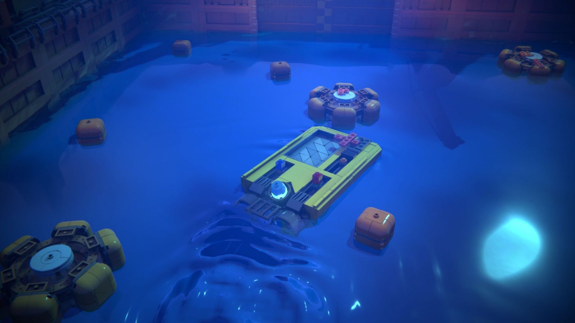 The game surprises with brilliant moments like navigating this boat across a body of water (Image via Annapurna Interactive)