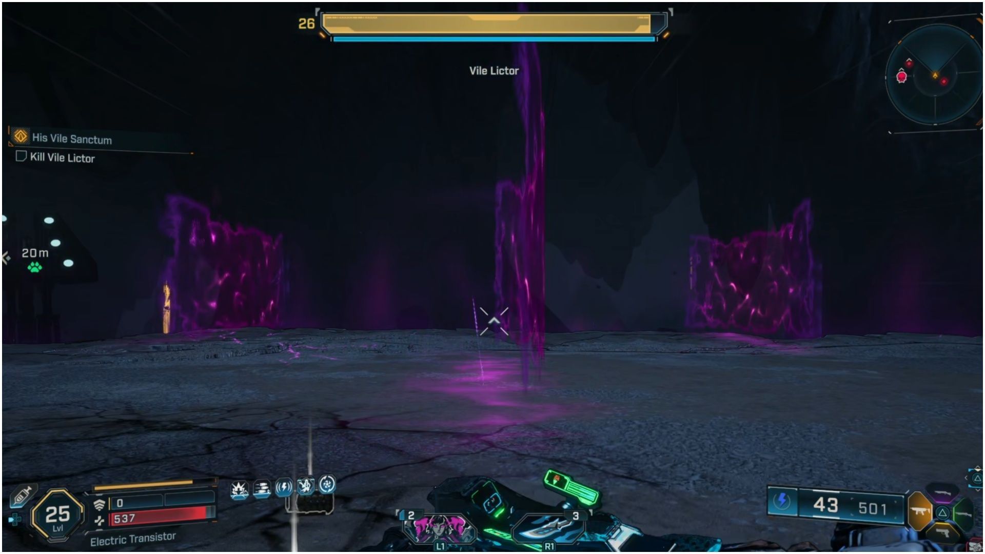 There are safe spaces to stand between the Void Walls (Image via 2K Games)