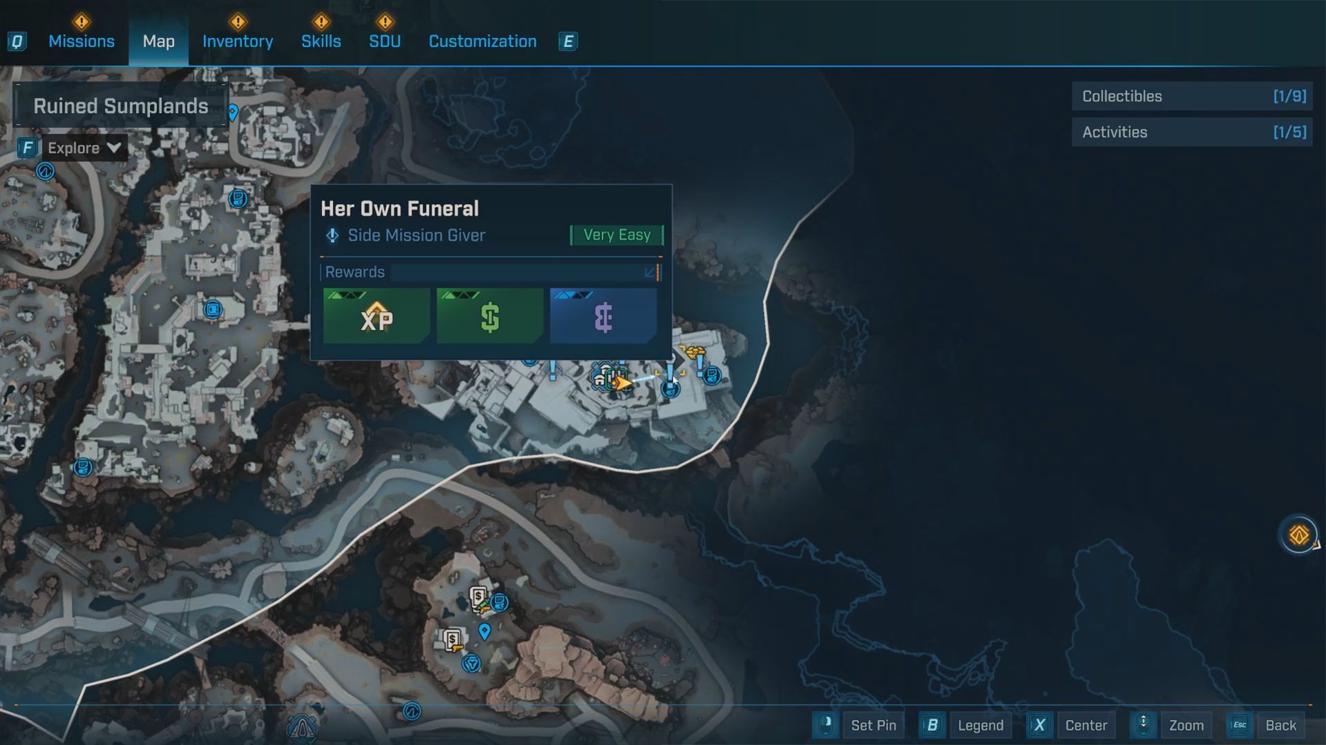 The quest can be acquired from Carcadia Faction Town in the Carcadia Burn region of Kairos (Image via Gearbox Software)