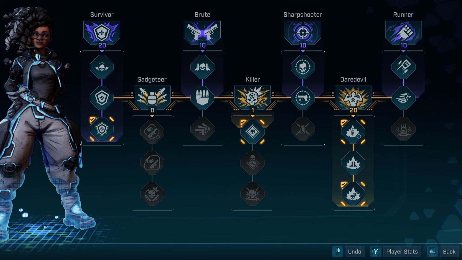 The Specialization tree opens up a lot more build possibilities (Image via 2K)