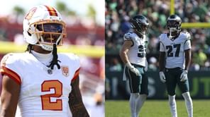 Bucs WR Emeka Egbuka opens up about facing former college rivals Cooper DeJean and Quinyon Mitchell