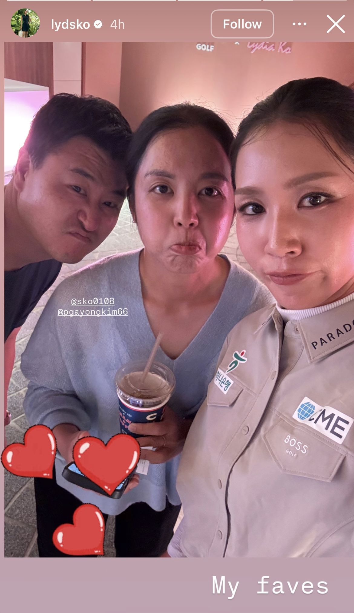 Image taken via Ko&rsquo;s Instagram story _ Image Source: Instagram/@lydsko