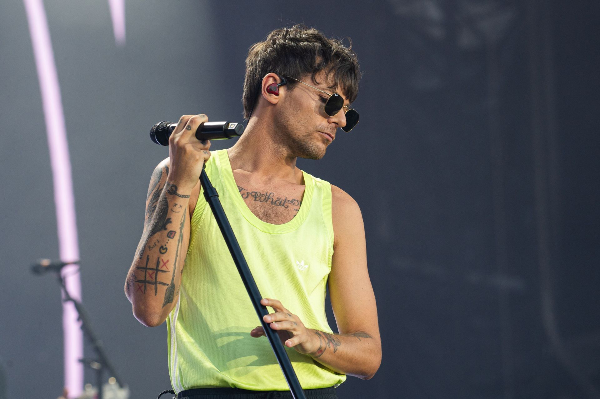 Tomlinson at the Sziget Festival 2024, Budapest on August 10, 2024 (Image via Getty)