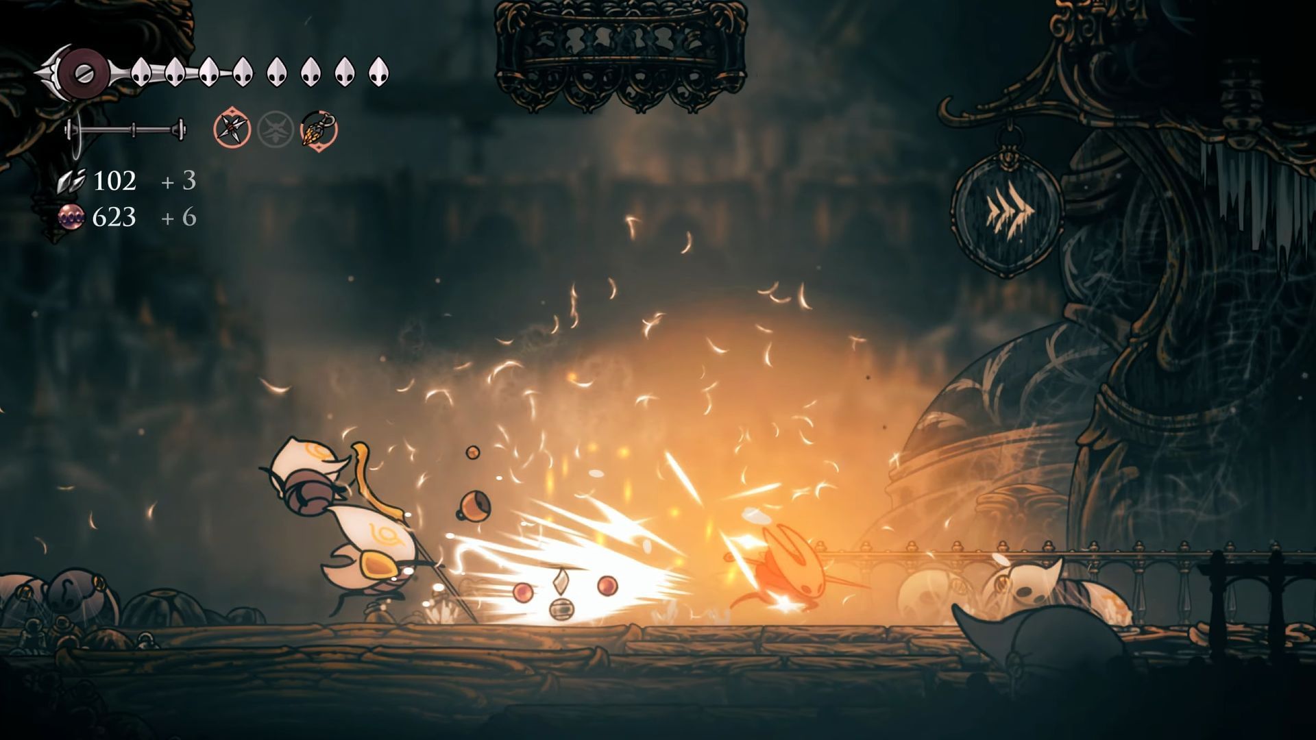 Complete the Huntress&#039; requests for Broodfeast wish in Hollow Knight: Silksong (Image via Team Cherry || YouTube@/aerovale)