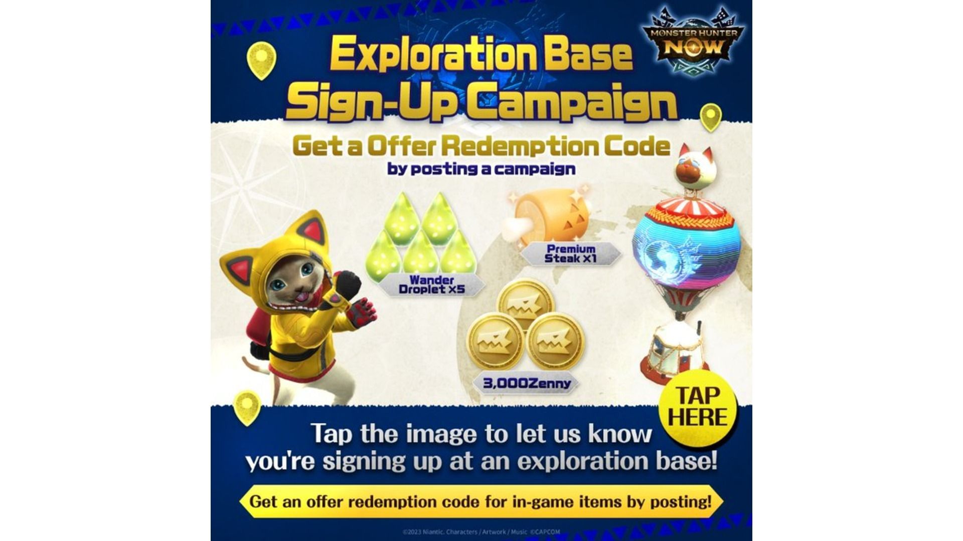 Get the redemption code and use it on the game&#039;s Redemption section to receive freebies (Image via Niantic)
