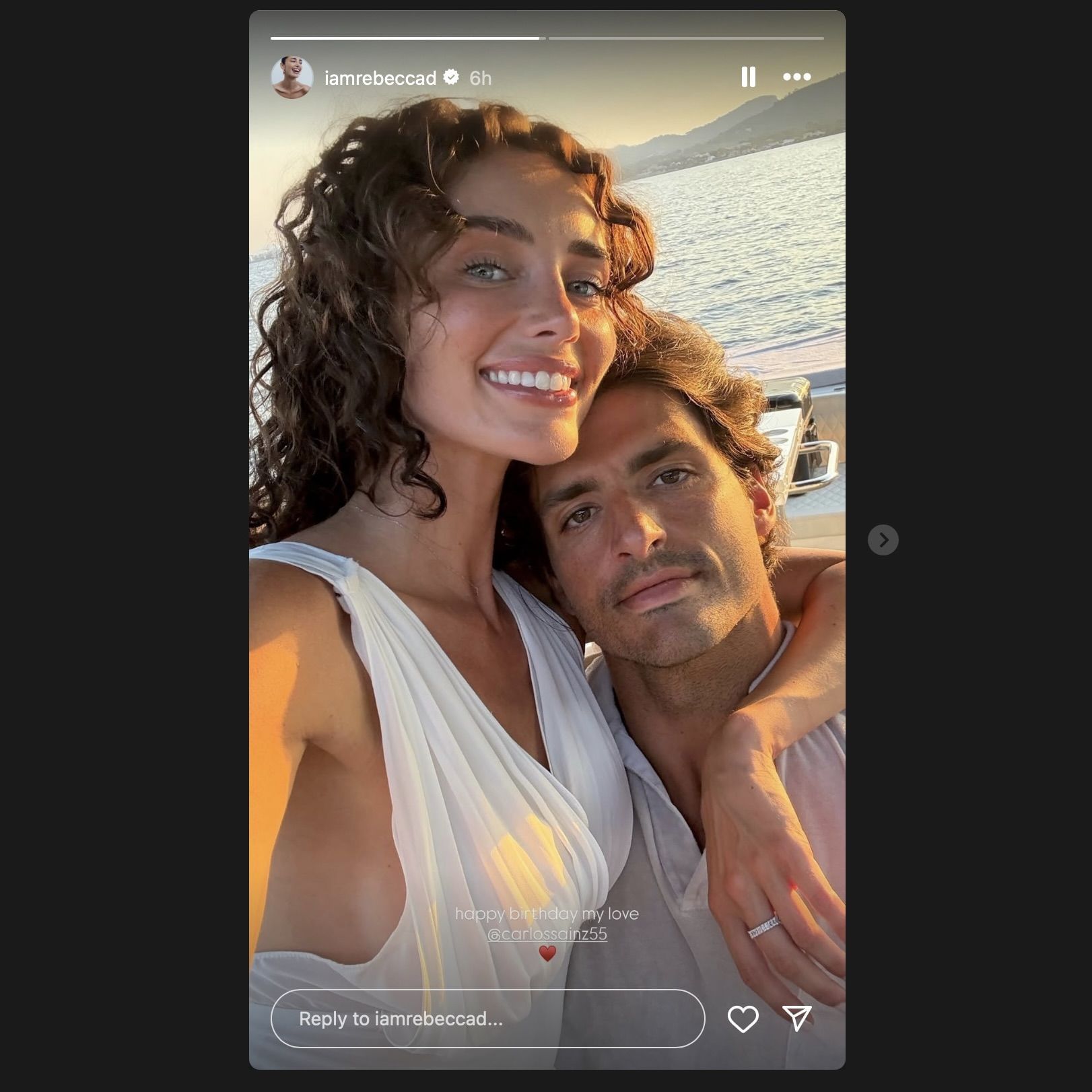 Screen grab from Rebecca Donaldson&#039;s Instagram story [via Instagram/@iamrebeccad]