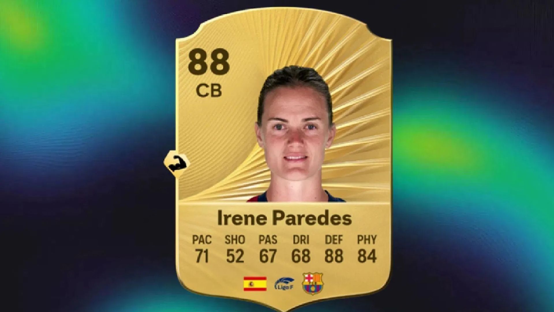 Irene Paredes one of the assets of Barcelona women's team (Image via EA Sports)