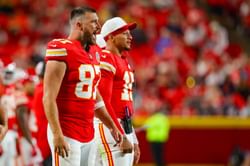 WATCH: Travis Kelce's sideline meltdown goes viral after Patrick Mahomes and Chiefs struggles mightily vs. Eagles in Super Bowl rematch