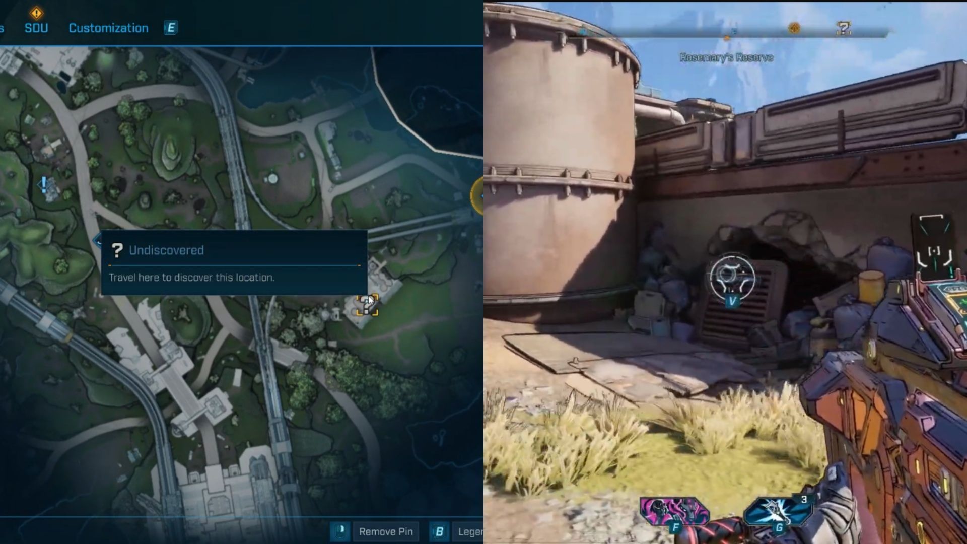 Just break open that grate, and go collect a nice, easy Vault Key Fragment (Image via 2K Games/YouTube@Gaming Tornedo)