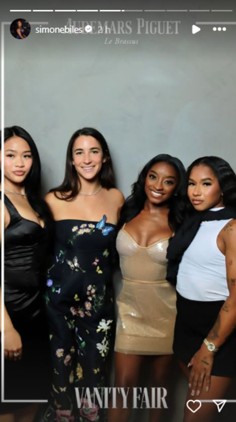 Screenshot of Simone Biles&#039; Instagram story.