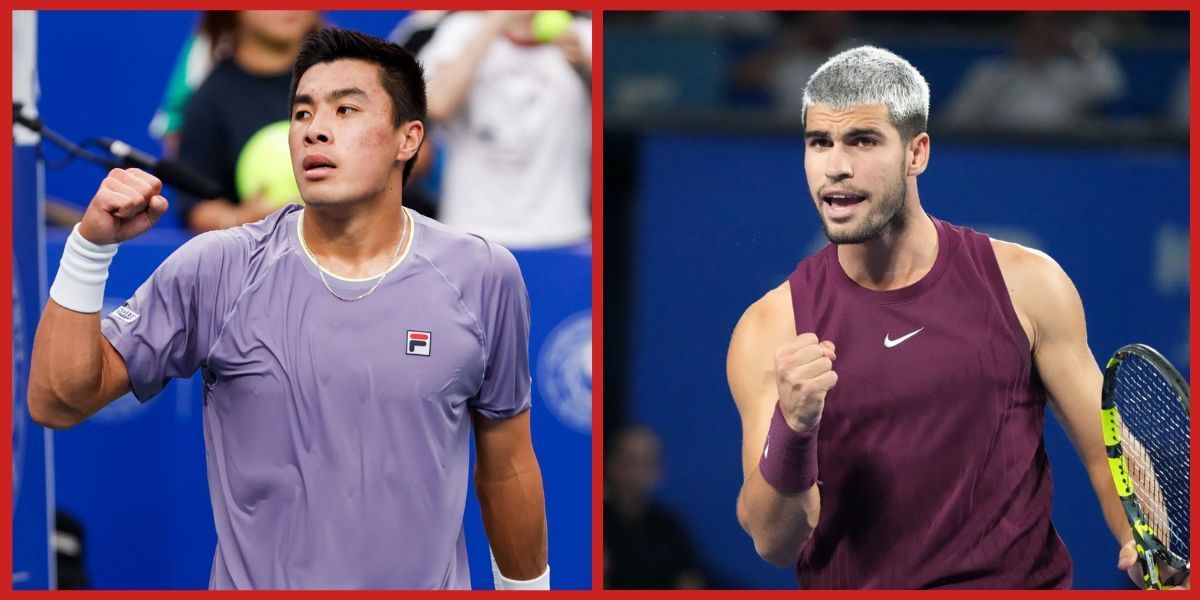 Brandon Nakashima and Carlos Alcaraz (Source:Getty)