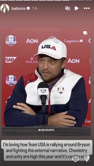 Amanda Balionis comments on American Ryder Cup team backing
