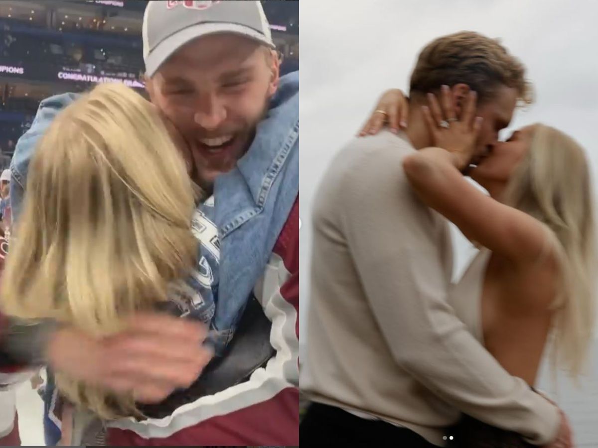In Photos: Mikko Rantanen gets engaged to long-time girlfriend Susana with a romantic kiss - Source: IG