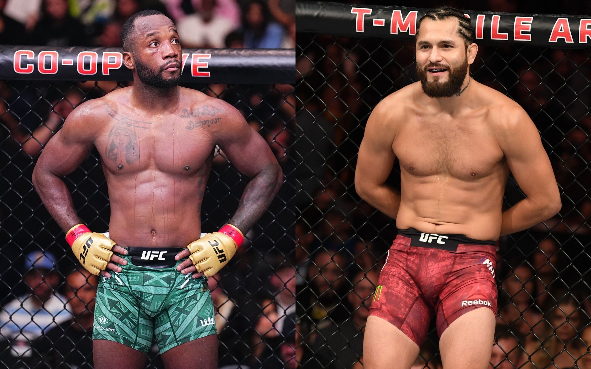 Leon Edwards (left) and Jorge Masvidal (right) maintains a noted rivalry despite having never fought each other. [Images courtesy: Getty Images] 