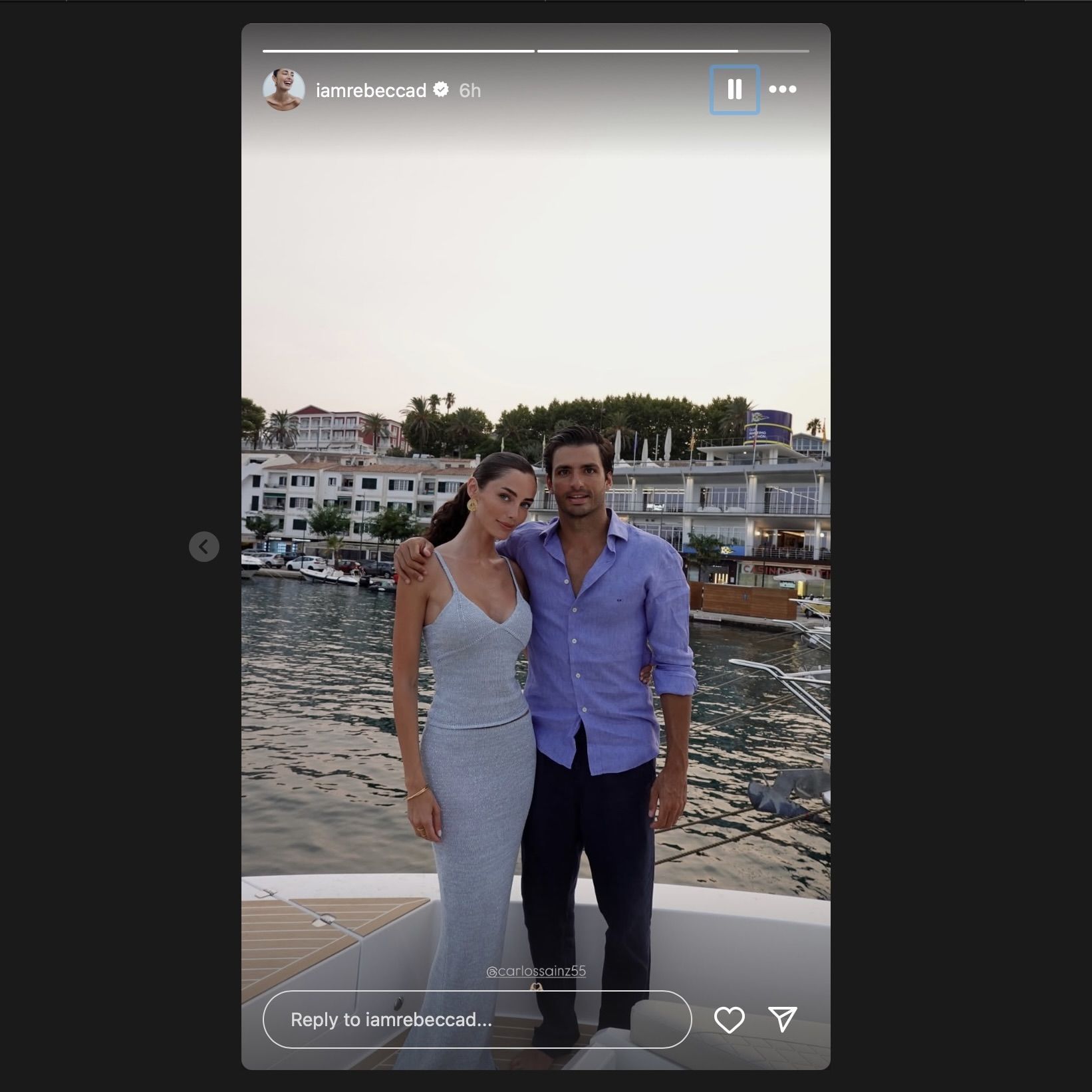 Screen grab from Rebecca Donaldson&#039;s Instagram story [via Instagram/@iamrebeccad]