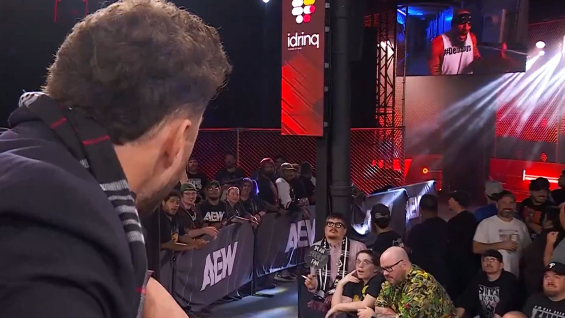 MJF listening to Mark Briscoe on Saturday Night Collision [Image Credits: AEW&#039;s X profile]