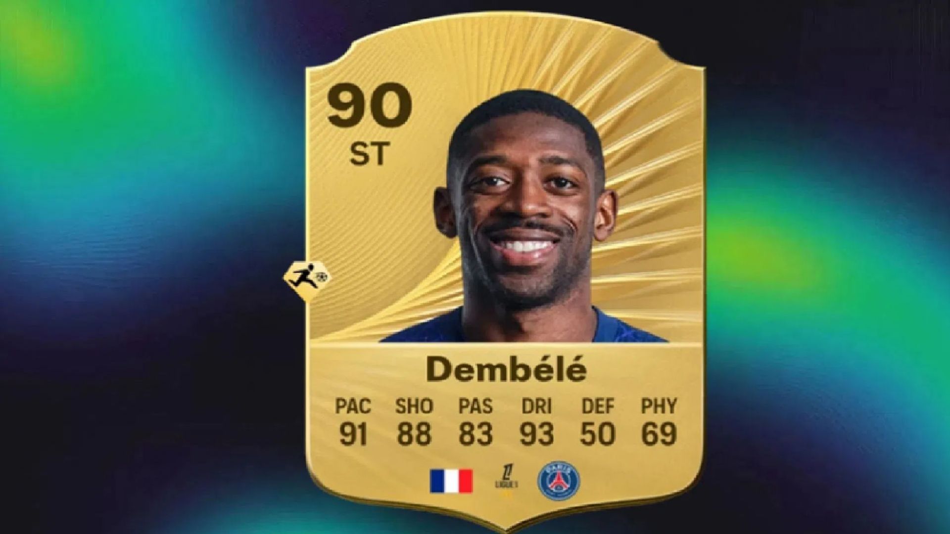 Ousmane Dembel&#039;s ratings in EA FC 26 (Image via EA Sports)