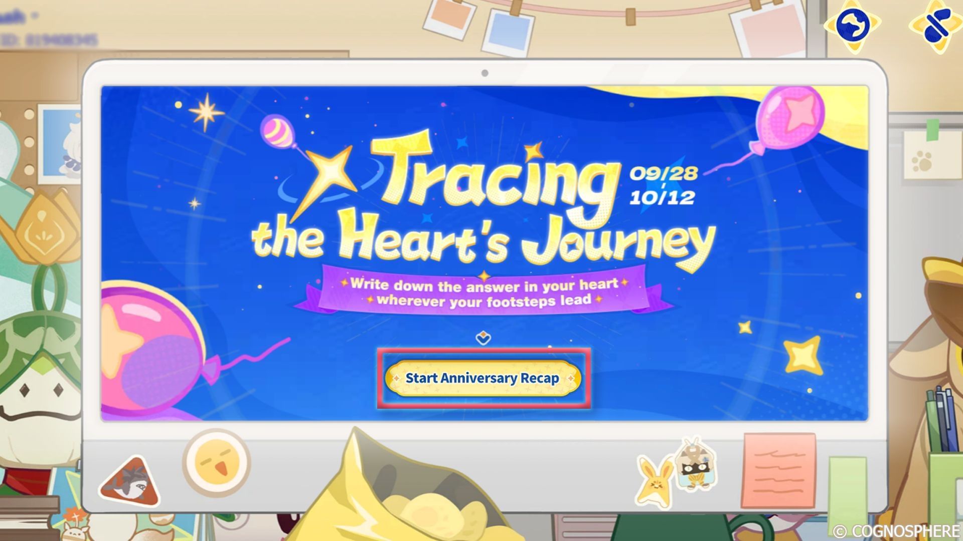 You can begin viewing your recap by clicking on the corresponding button (Image via HoYoverse)
