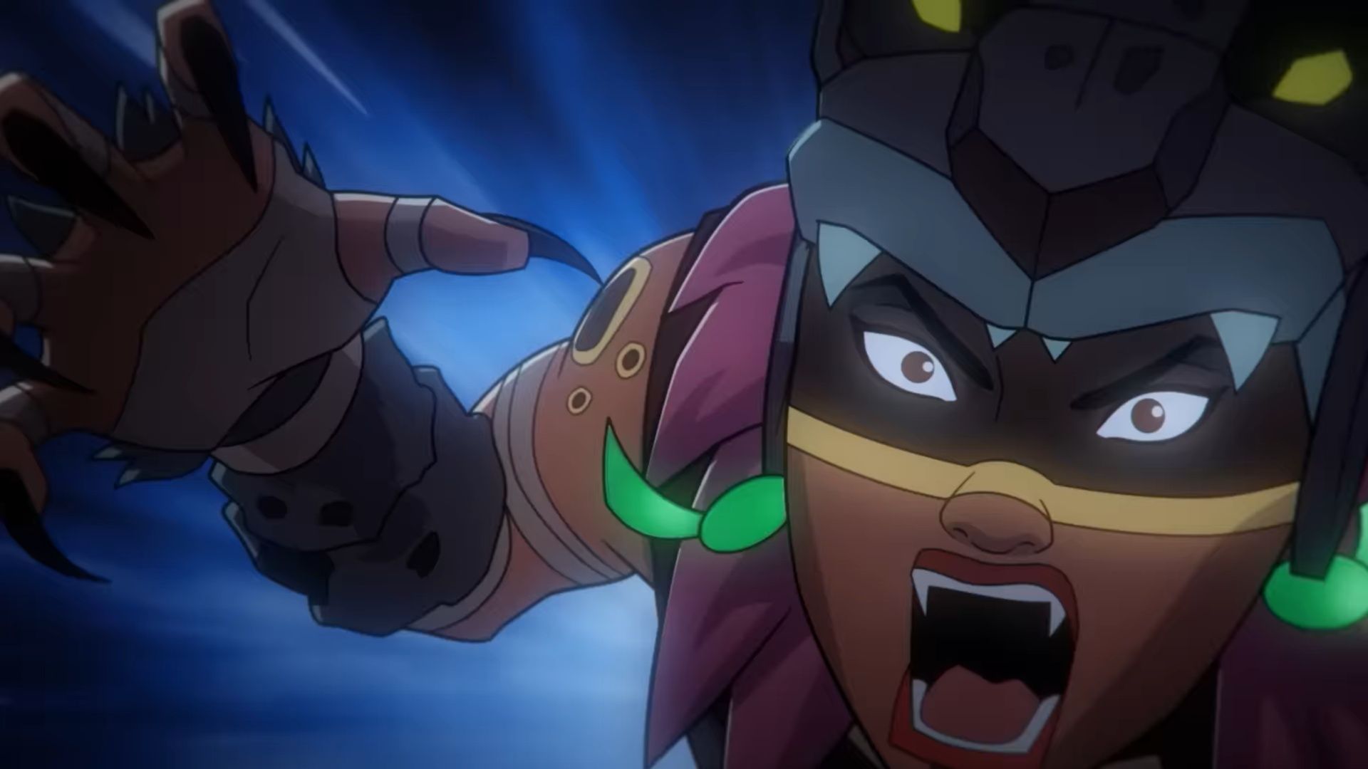 A battle still from Aztec Batman: Clash of Empires (Image via Waner Bros)