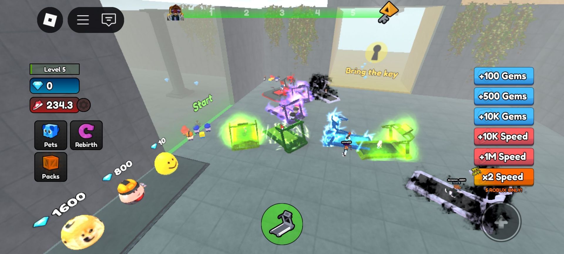 In-game image of the lobby (Image via Roblox)