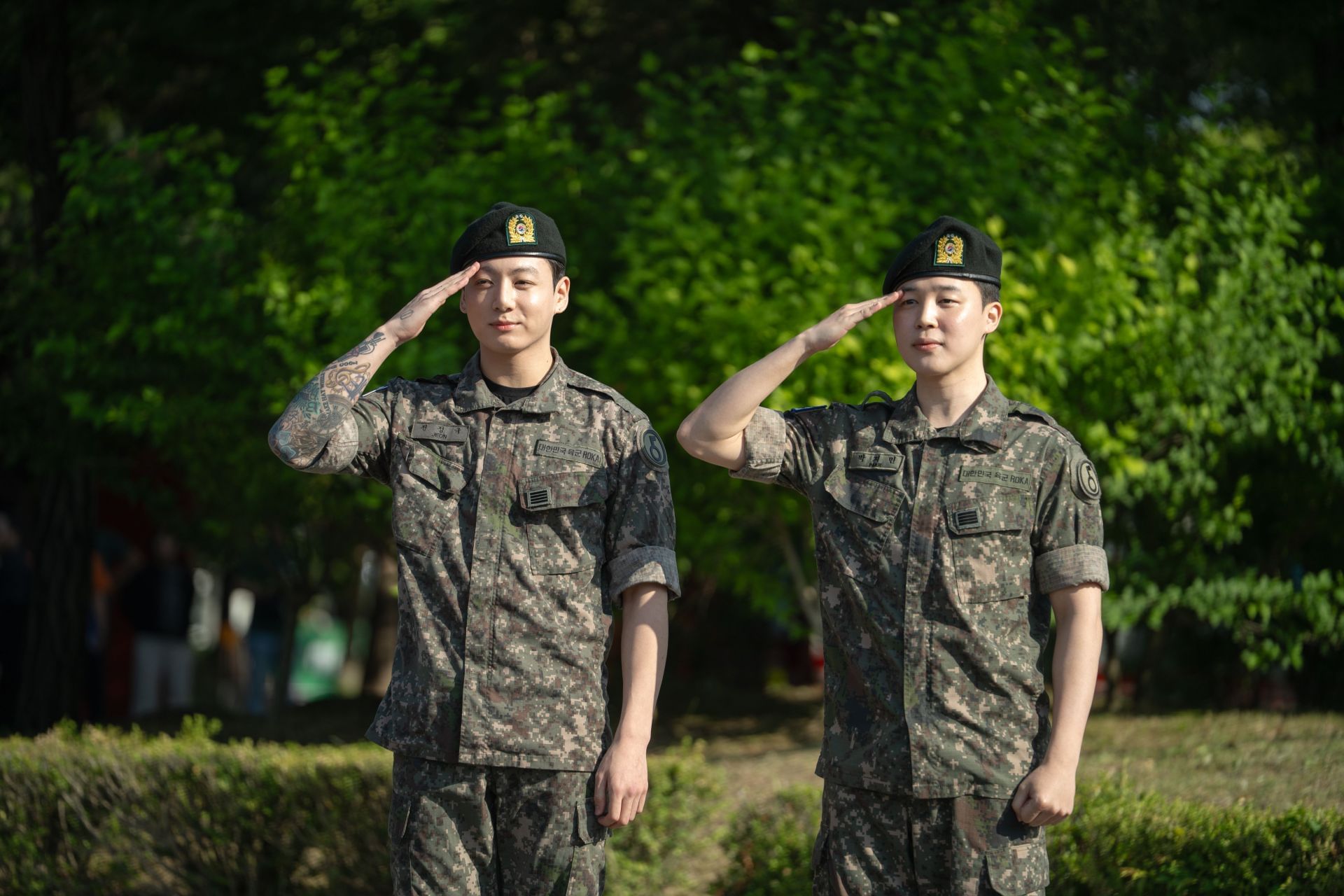 BTS members Jimin and Jungkook discharged from military service... (Image via Getty)
