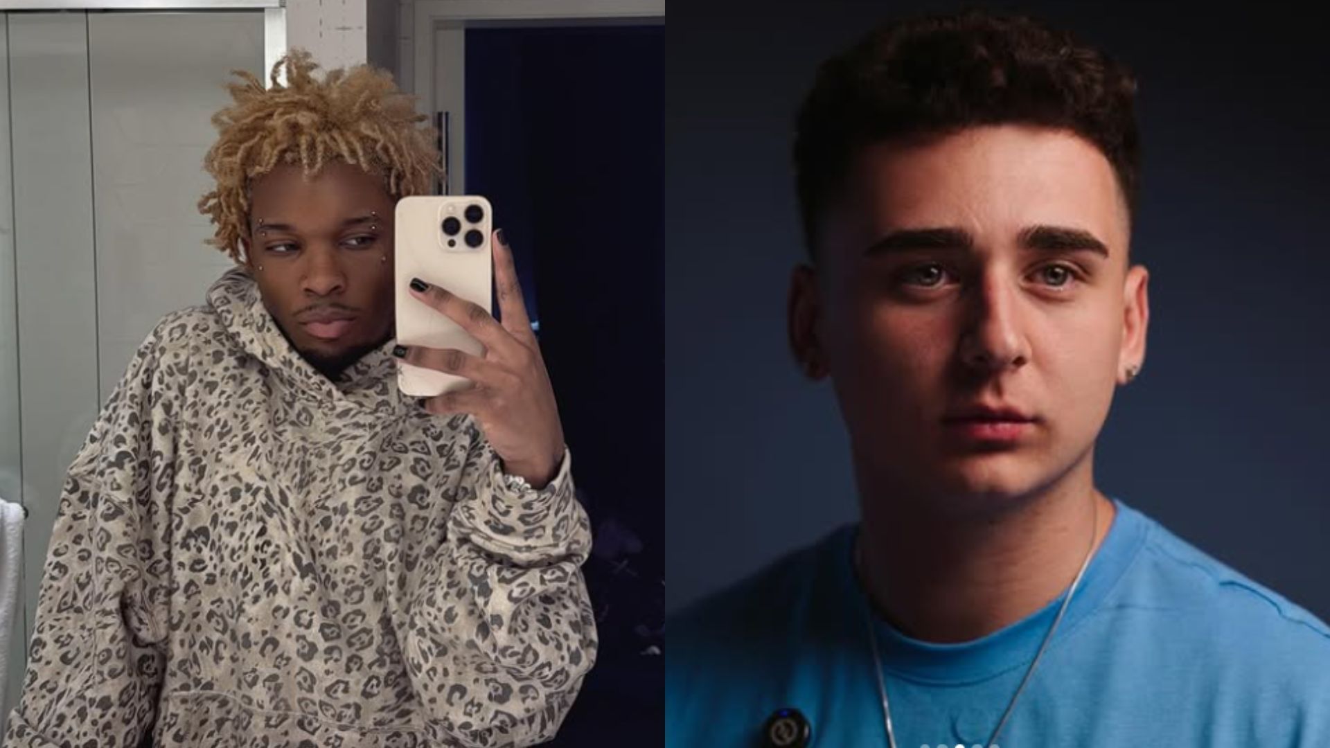 D4vd seemingly unfollows FaZe Lacy (Images via @d4vddd, @lacy.himself/Instagram)