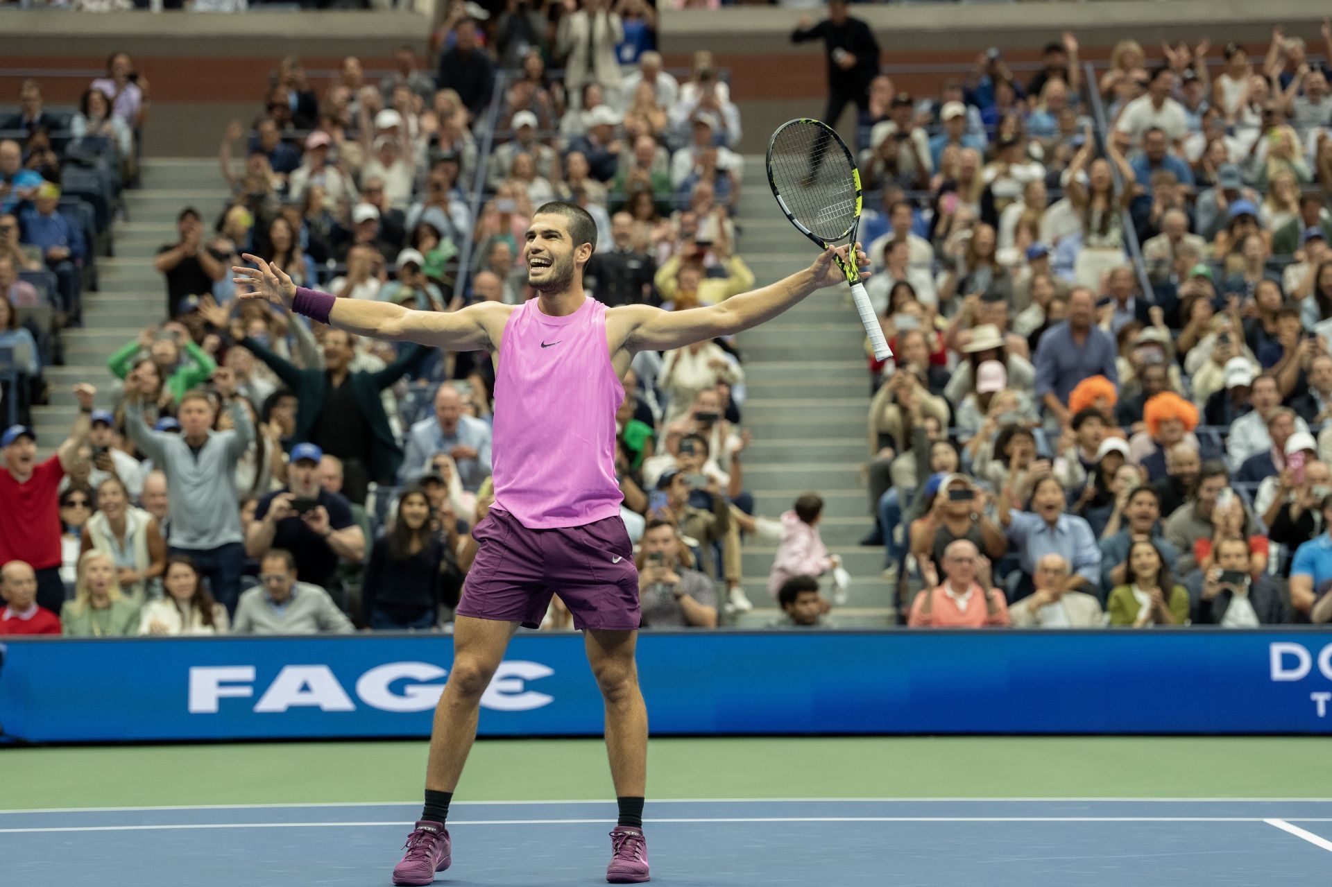 Carlos Alcaraz at the US Open 2025. (Photo: Getty)