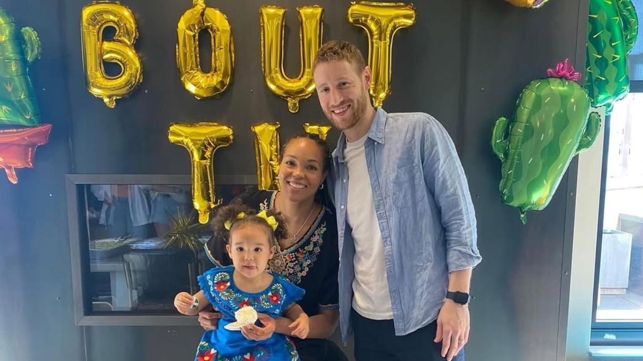 Napheeda Collier and Alex Bazzell with their kid.