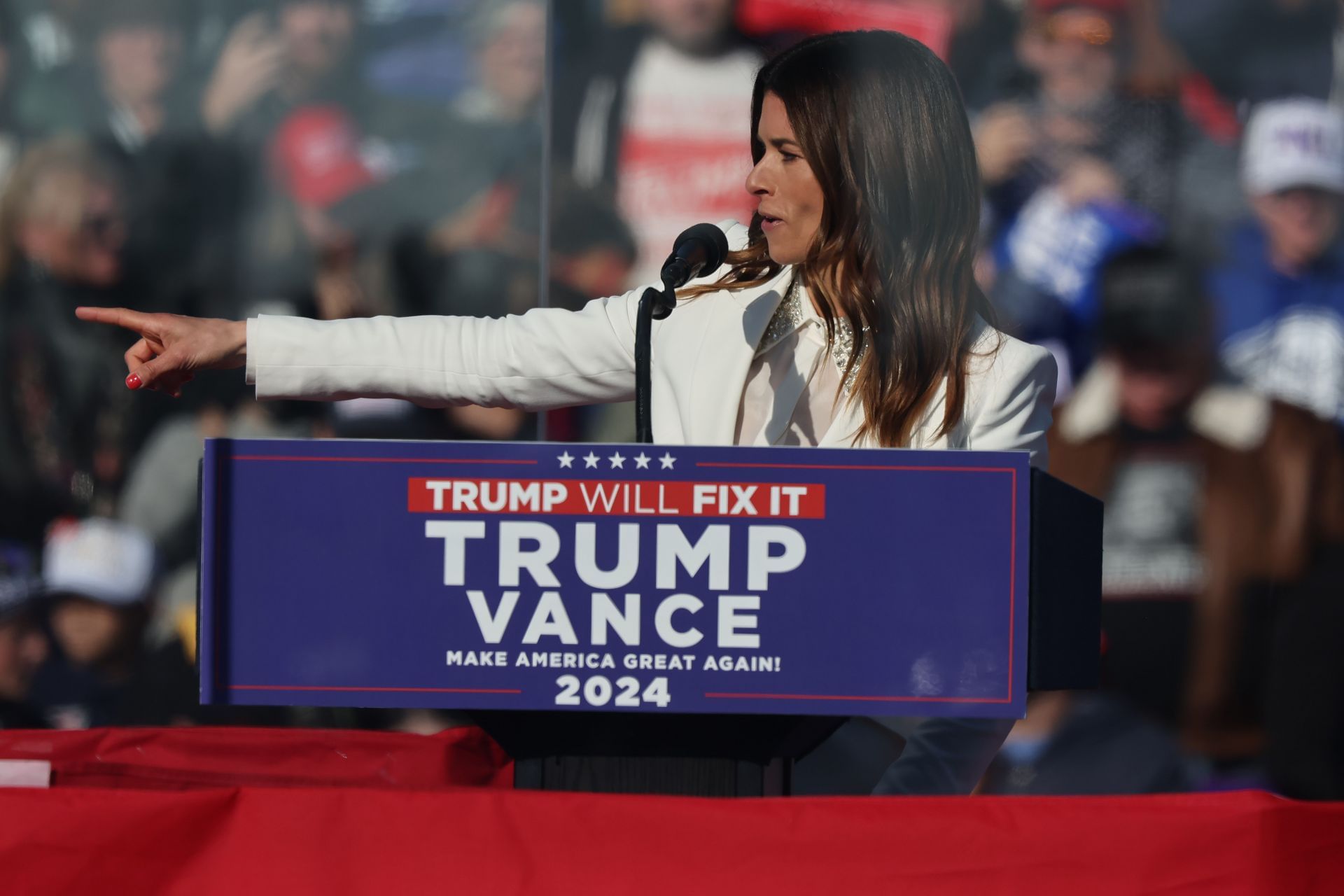 Danica Patrick at the Campaigns for Donald Trump in Pennsylvania - Source: Getty