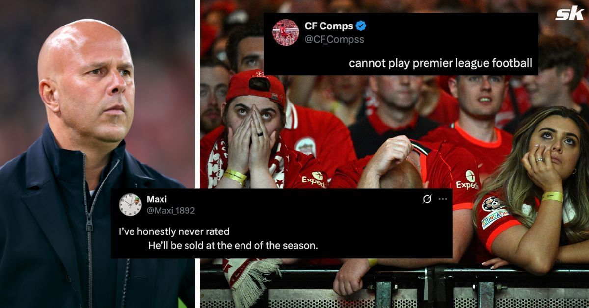 Liverpool fans slam 22-year-old star after 2-1 loss vs Crystal Palace - Image: (Getty, X/@CF_Compss, @Maxi_1892)