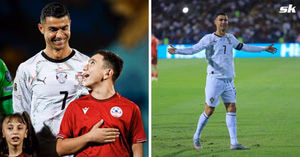 "I made a new friend yesterday" - Cristiano Ronaldo shares heartwarming social media post alongside mascot after Portugal's WC qualifier