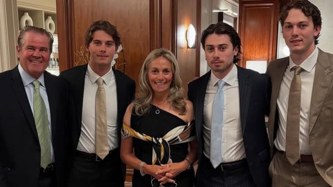 In Photos: Quinn Hughes links up with brother Jack at the US Open in NYC