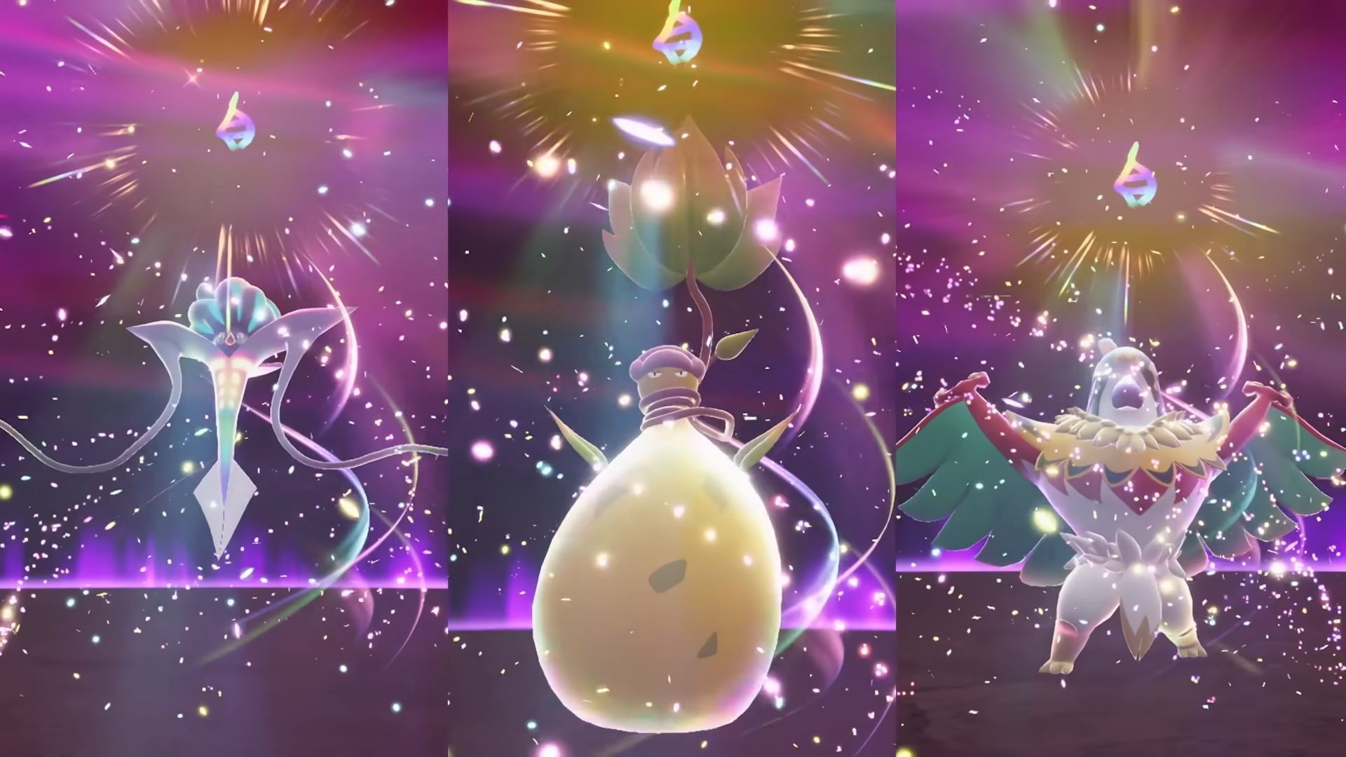 Mega Malamar, Mega Victreebel and Mega Hawlucha who are also debuting in this title (Image via The Pokemon Company)